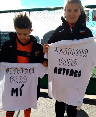 Lucas Arteaga, jugador de fútbol de siete años