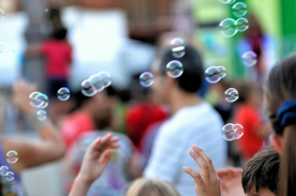Burbujas en la Feria de Alcalá