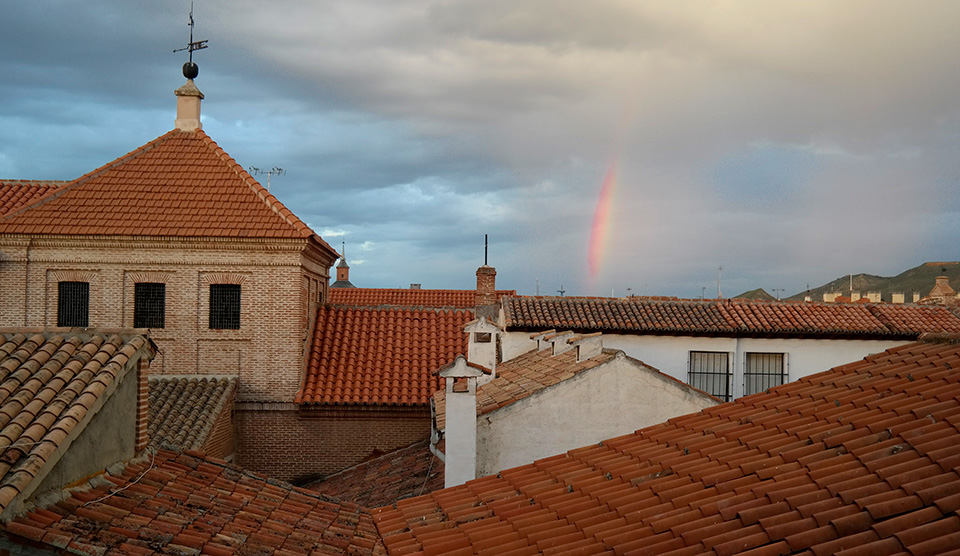 Retazo de arco iris en la ciudad patrimonio