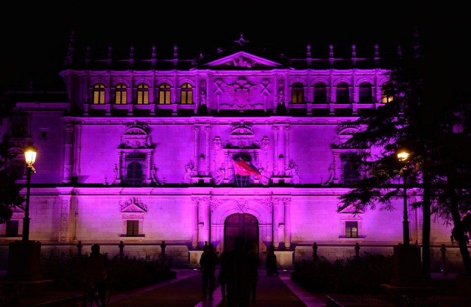 La Universidad Cisneriana se ilumina de violeta