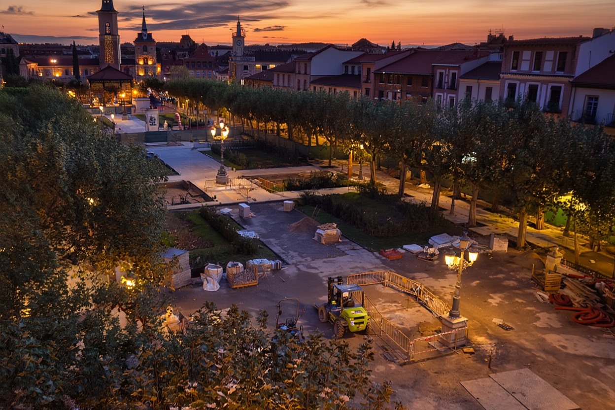 Vista de la Plaza de Cervantes desde la noria Vista de la Plaza de Cervantes desde la noria